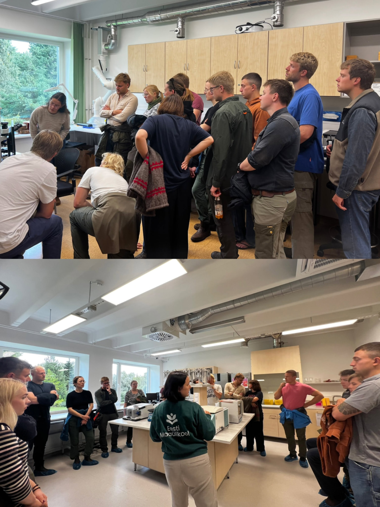 Laboratory visit with forest science researchers